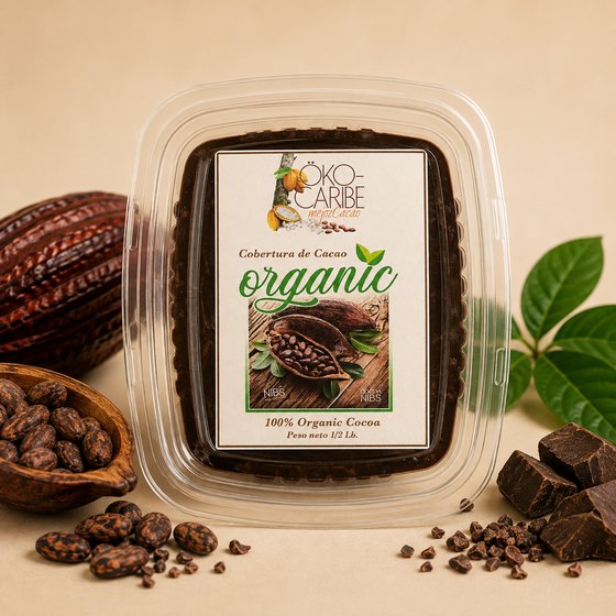 Kakaomasse 1/2 lb, Öko Caribe