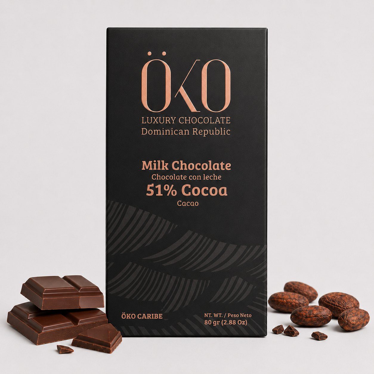 Milk Chocolate 51%, Öko Caribe
