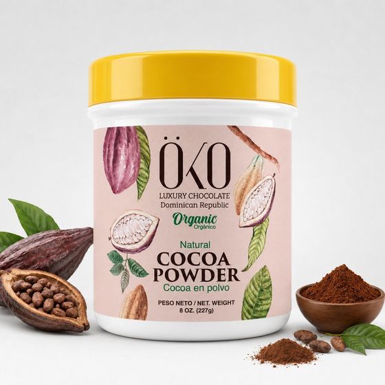 Natural Cocoa Powder 8 oz, Öko Caribe